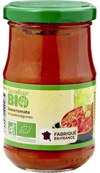 Carrefour Bio - Sauce tomate aux quatre légumes