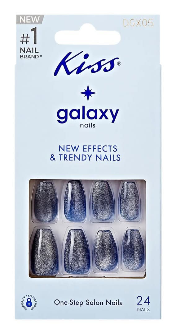 KISS Galaxy One Step Salon Press on Nails Kitsch (24 ct)