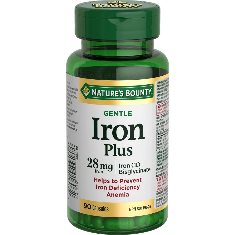 Nature's Bounty Iron Bisglycinate (60 g)