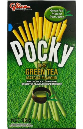 Pocky Matcha Biscuit Sticks, Green Tea (35g)