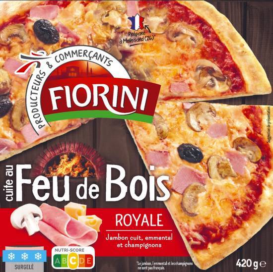 Pizza royale cuite au feu de bois - fiorini - 420g