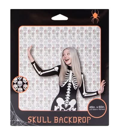 Halloween Skull Backdrop