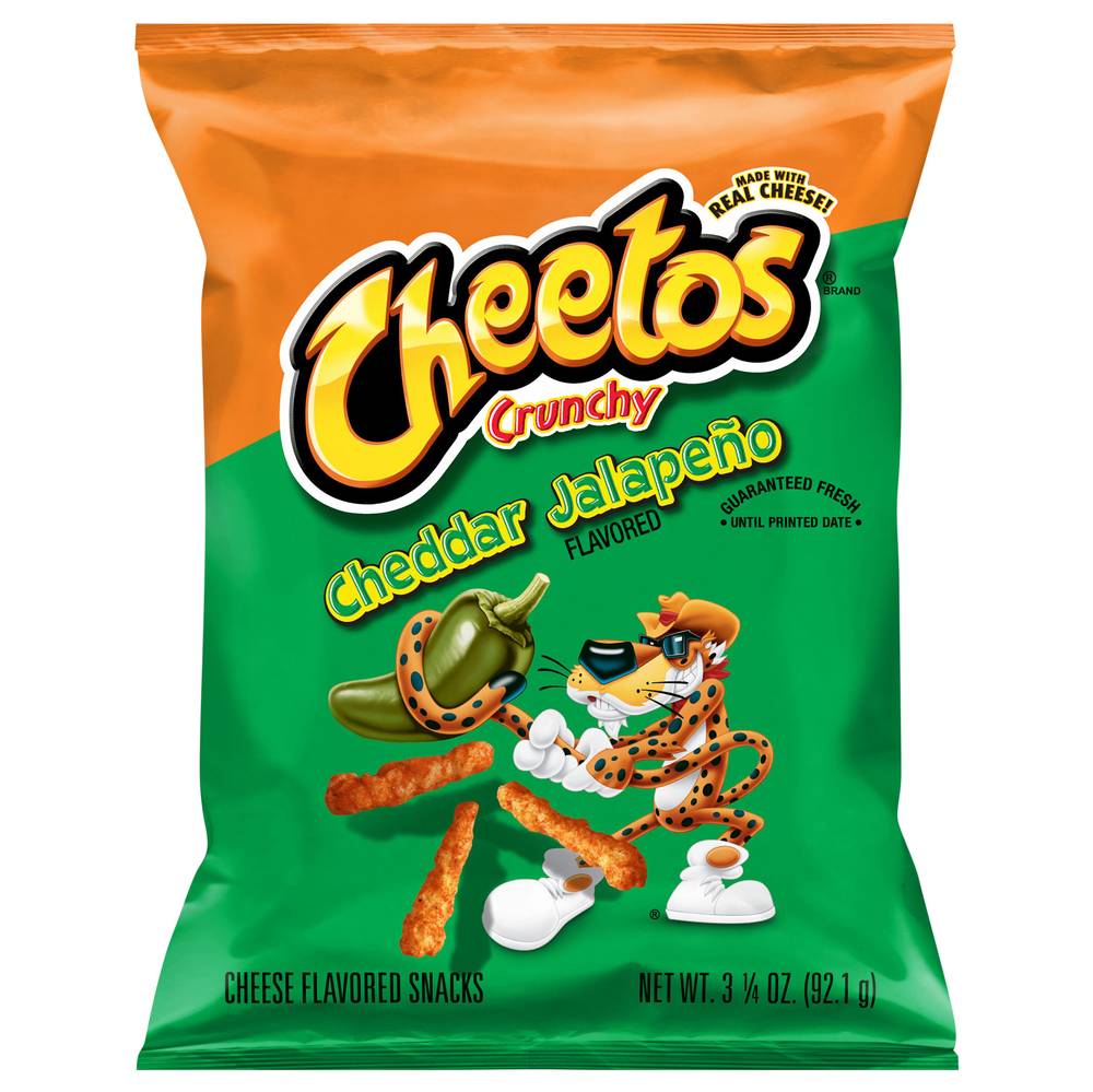 Cheetos Crunchy Snacks, Cheddar Jalapeno Cheese (3.3 oz)