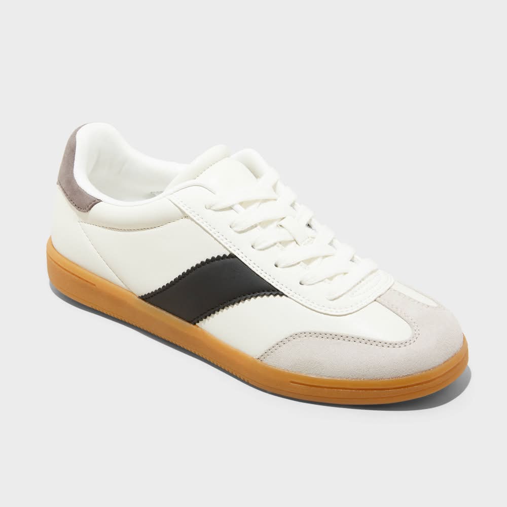 Universal Thread Spencer Fashion Sneakers With Memory Foam Insole, Women, 7, White