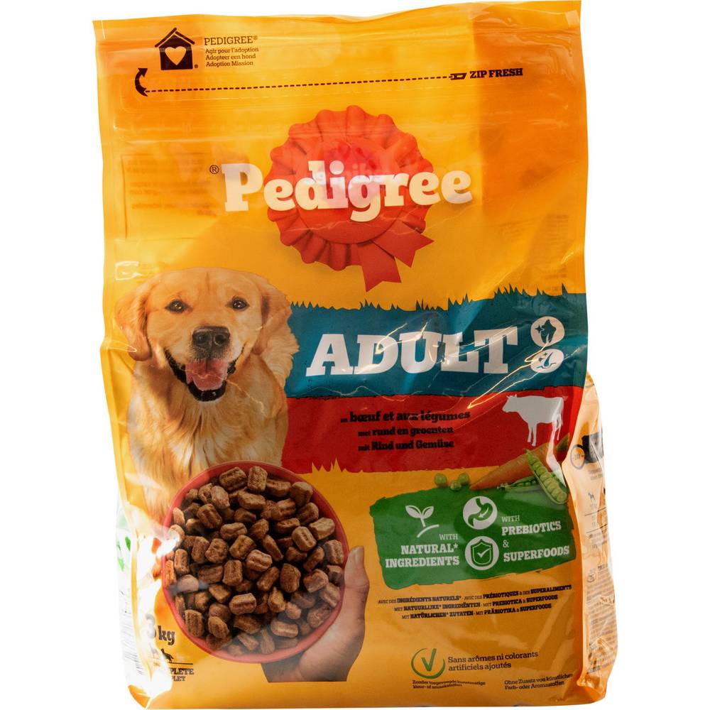 Pedigree Vital Protection Aliment Chien Adulte Croquettes au Bœuf 3 kg