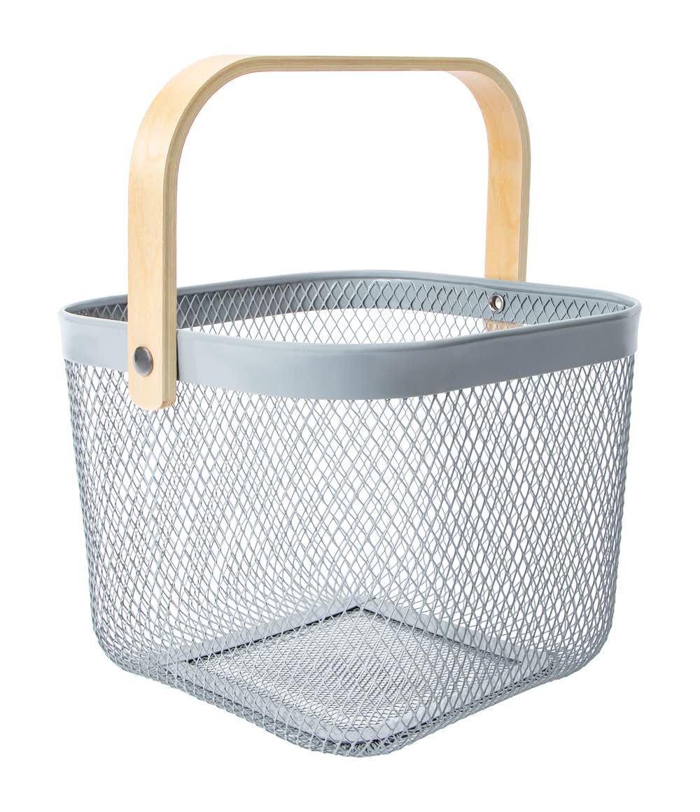 Room 2 Room Metal Storage Bin, Gray