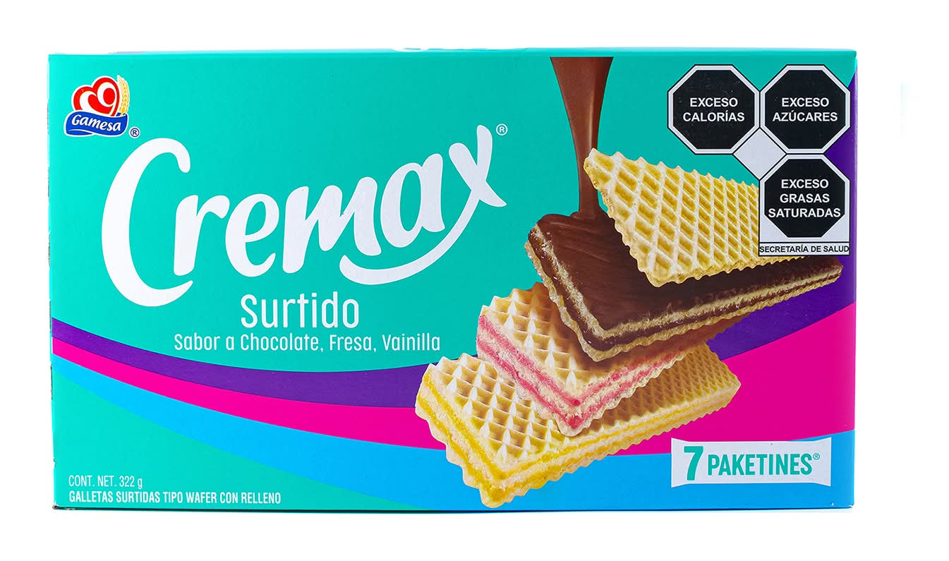 Cremax · Galletas con relleno, surtido (7 x 46 g)