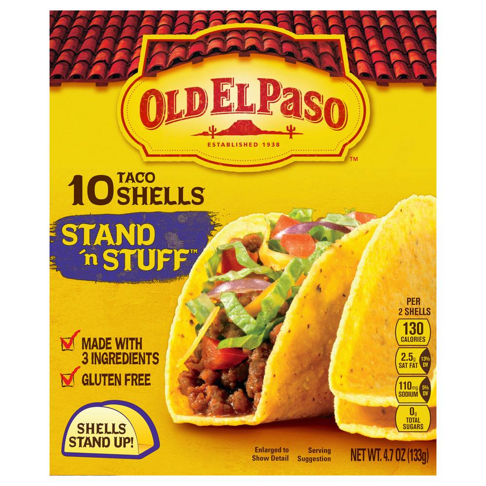 Old El Paso Gluten Free Stand 'N Stuff Taco Shells (4.7 oz, 10 ct)