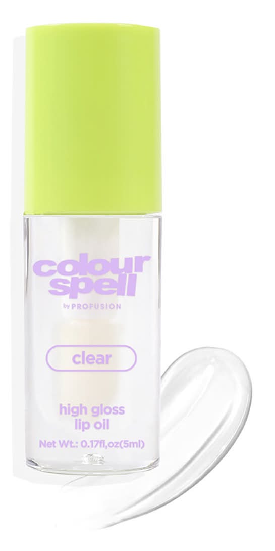 Profusion Color Spell High Gloss Lip Oil, Clear (0.17 fl oz)