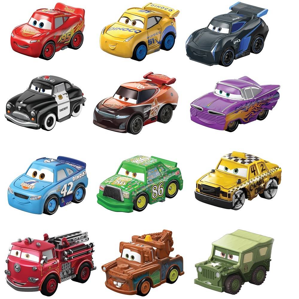 Mattel vehículo mini corredores cars (blister 1 pieza)
