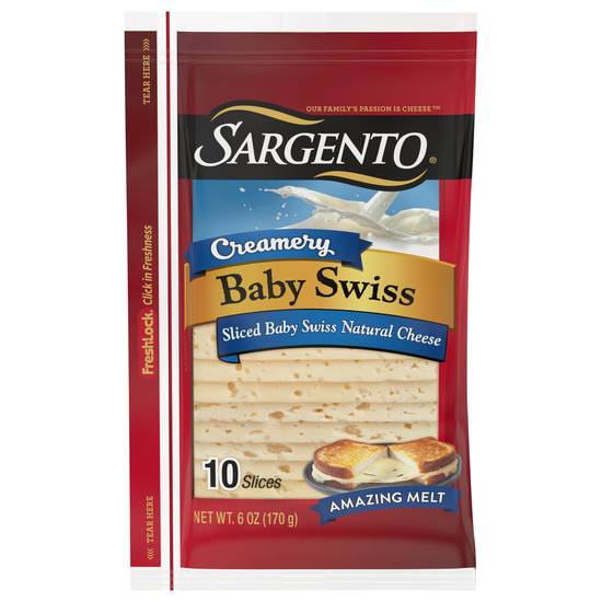 Sargento Creamery Baby Swiss (10 ct)