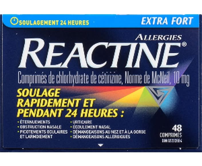 Reactine Extra Strength Antihistamine Tablets 10 mg (48 ct)