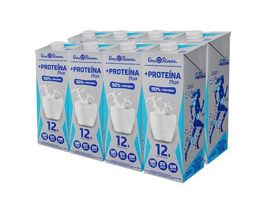 20% OFF 8 Pack Leche Delac 0% - 50% + Proteína 946ml