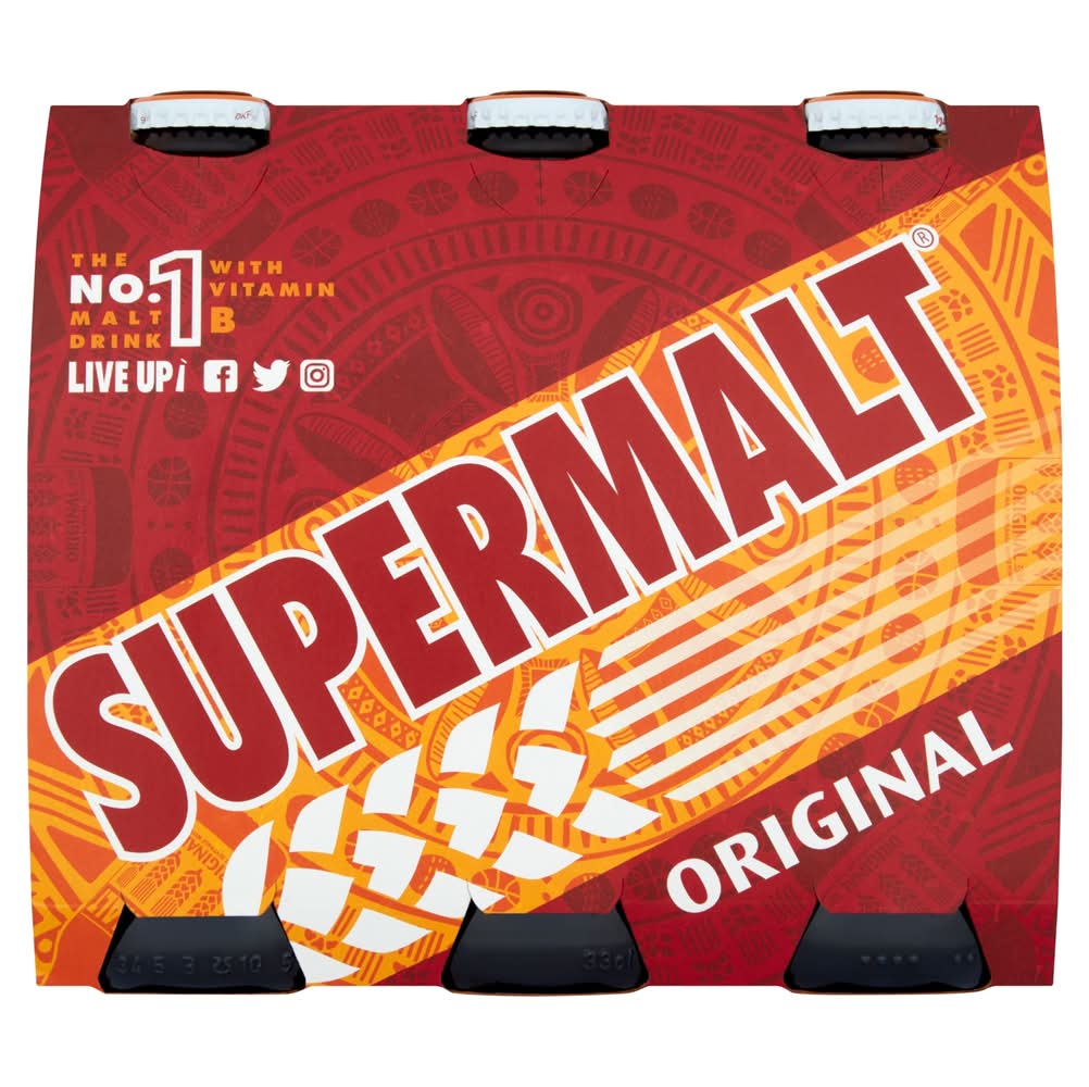 Supermalt Original Non-Alcoholic Malt Drink (6 x 330ml)