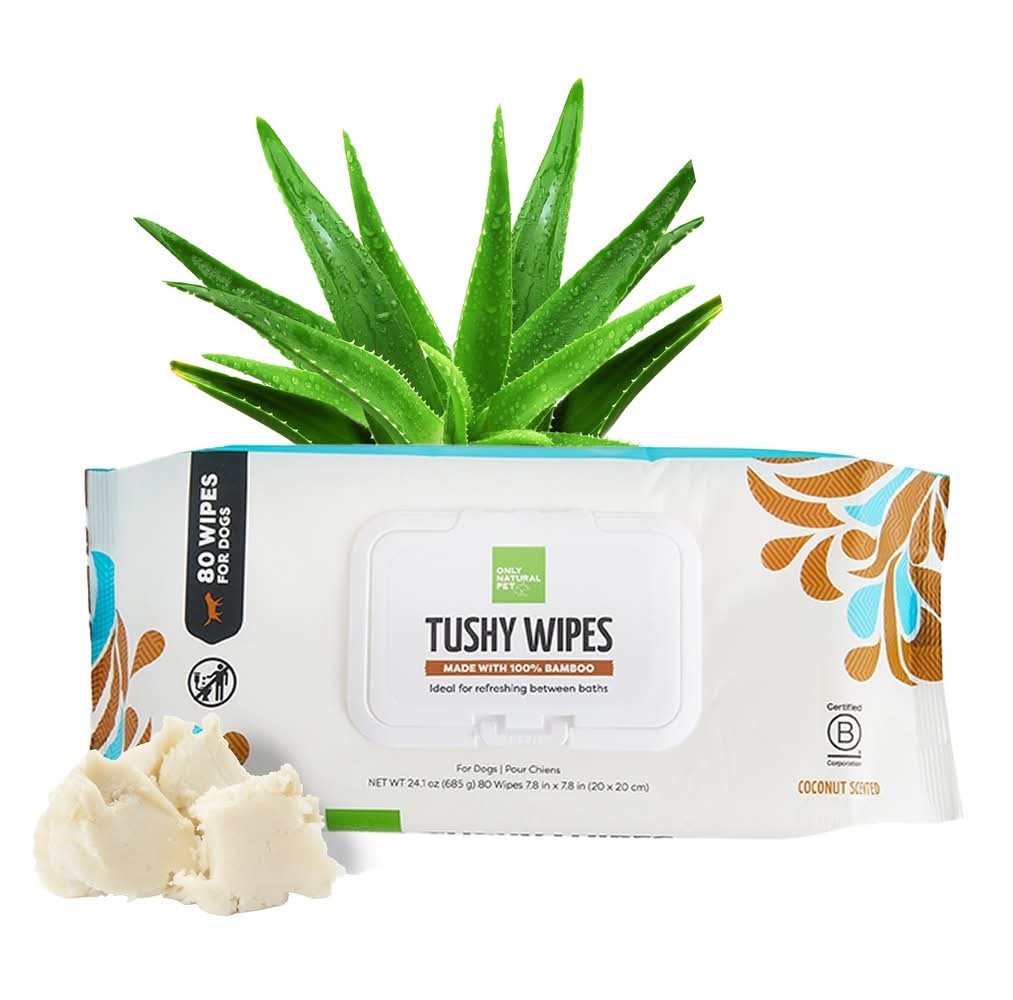 Only Natural Pet® Tushy Wipes (Size: 80 Count)