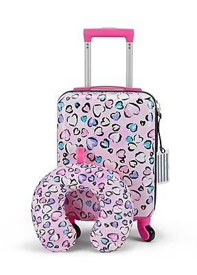 Bioworld Hearts Hardsided Kids Luggage, Multicolor (LRY5LAXVIG)