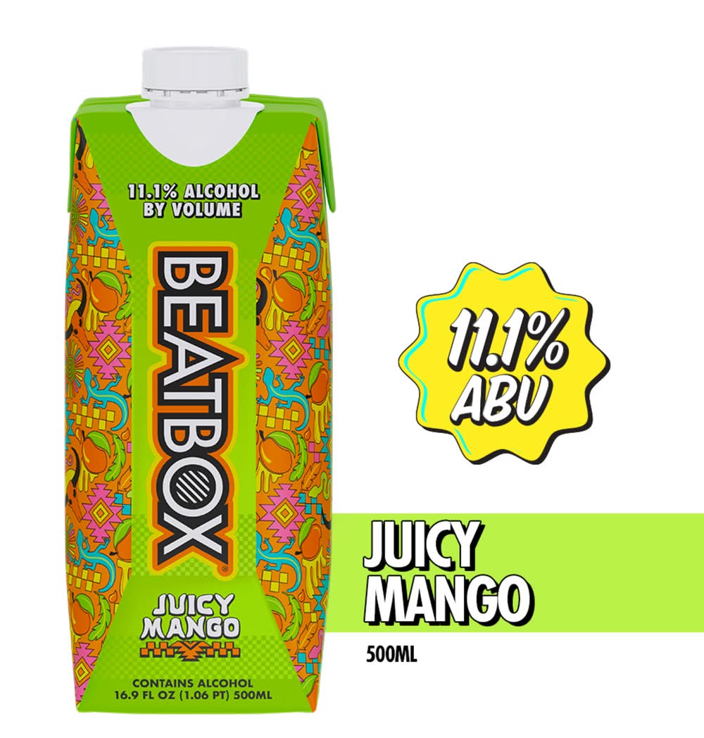 BeatBox Party Punch Wine Cocktail, Juicy Mango (16.9 fl oz)