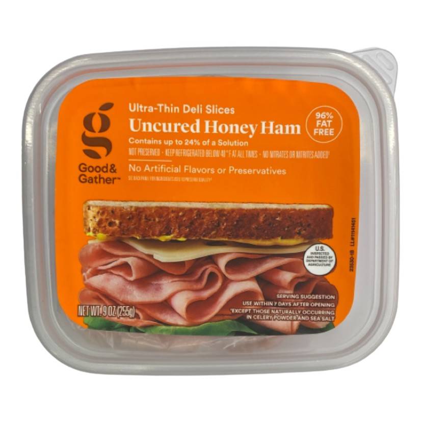 Good & Gather Uncured Honey Ham Ultra Thin Deli Slices