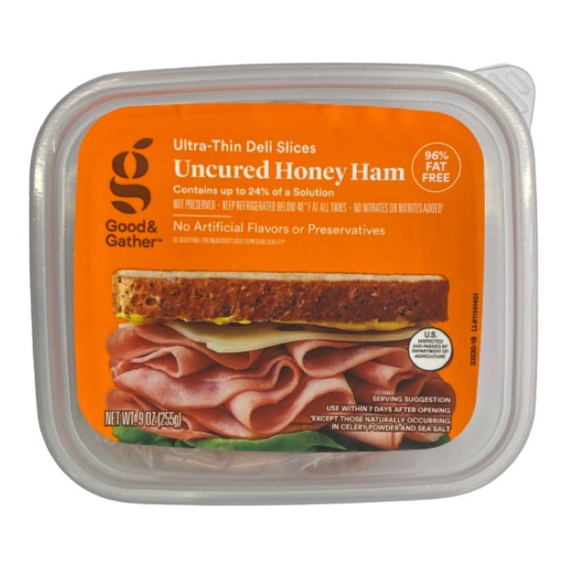 Good & Gather Uncured Honey Ham Ultra Thin Deli Slices (9 oz)