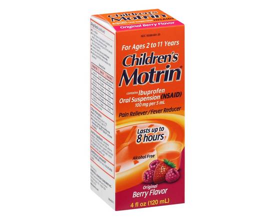 Children's Motrin · Berry Flavor Children's Ibuprofen Suspension (4 fl oz)