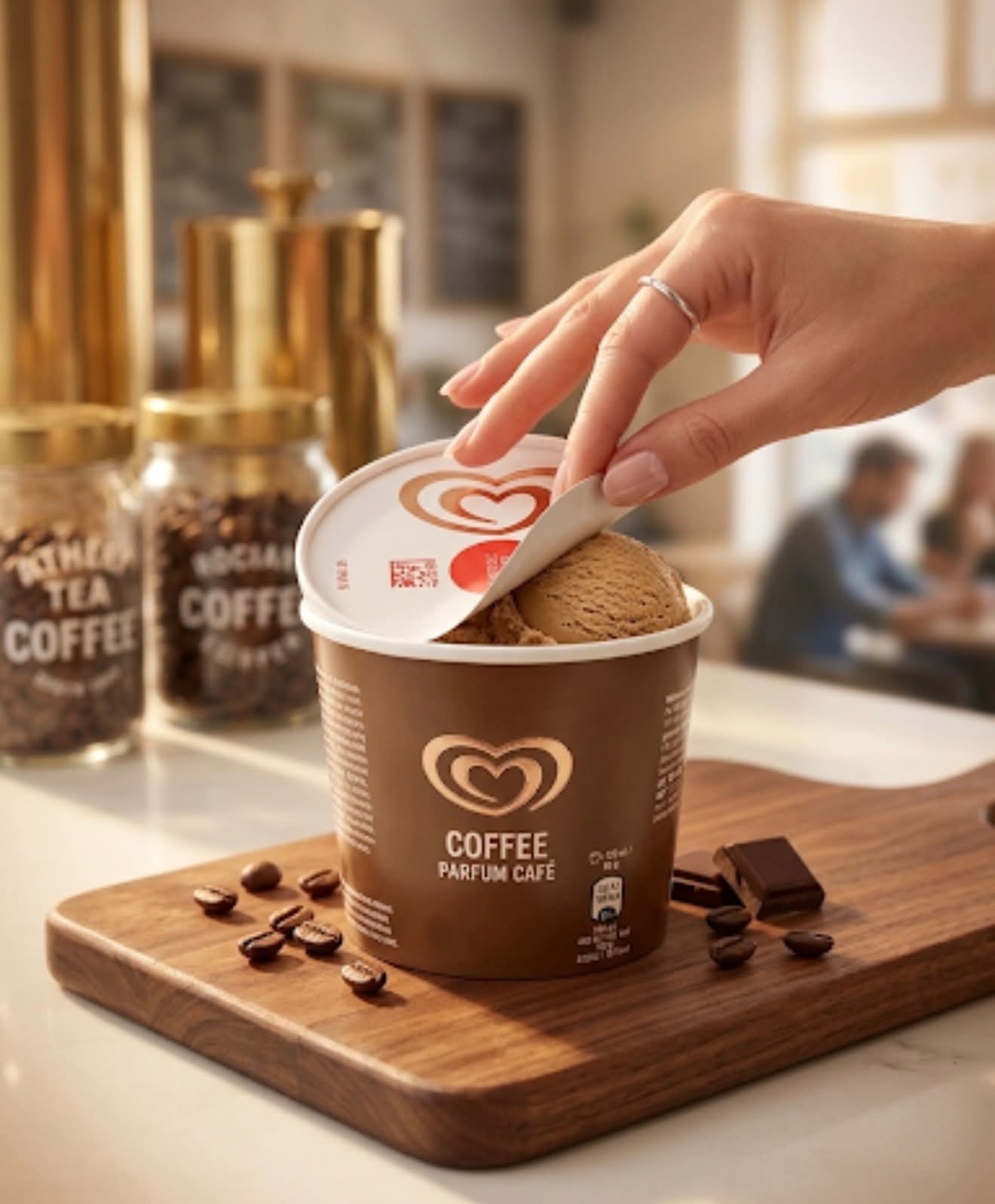 Glace au café