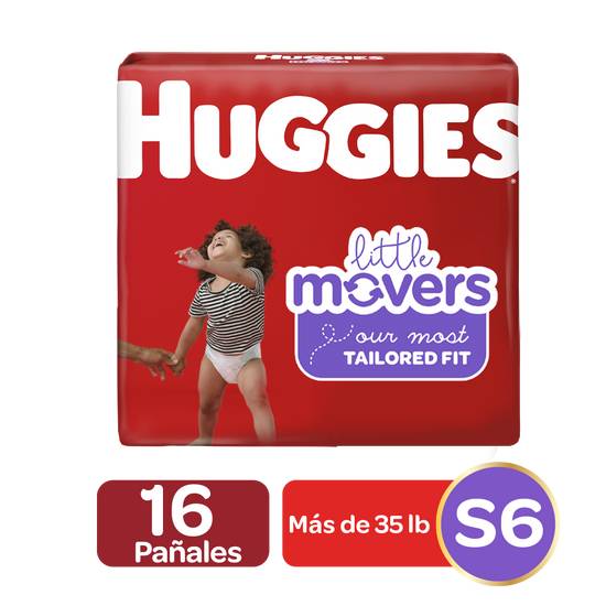 Huggies Little Movers - Size 6 (16 Diapers)