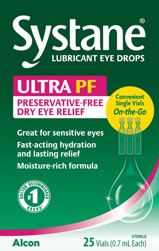 Systane Ultra Preservative Free Lubricant Eye Drops (25 ct)