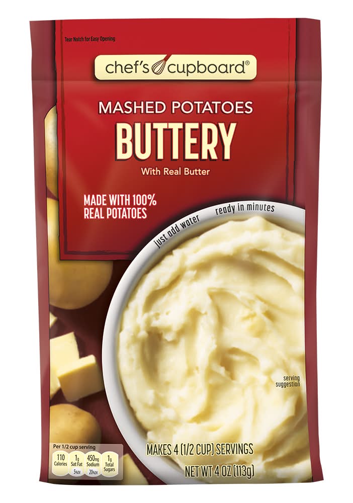Chef's Cupboard Homestyle Mashed Potatoes, Butter (4 oz)