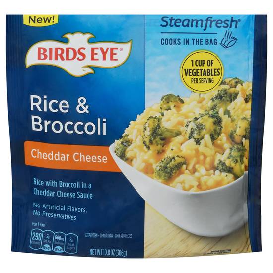 Birds Eye Cheddar Cheese Rice & Broccoli