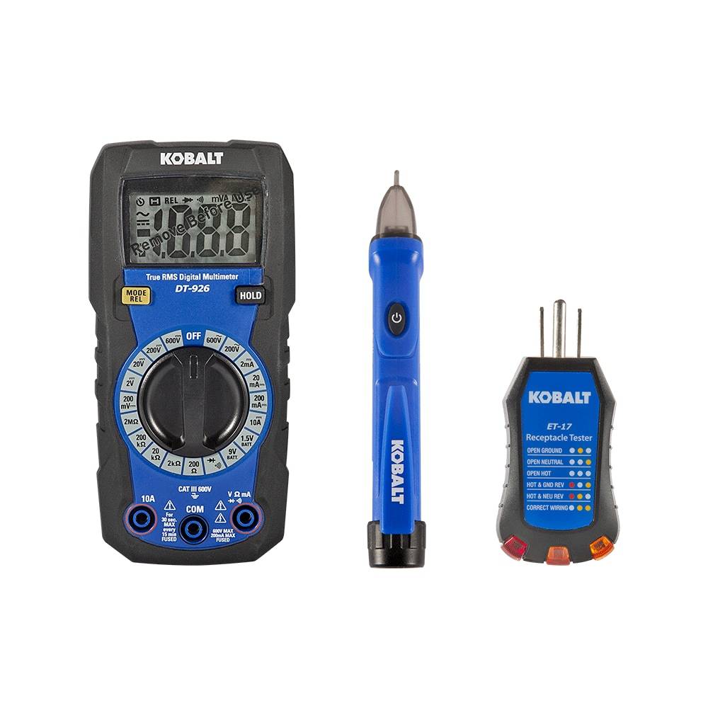 Kobalt Digital Display Specialty Meter 10 Amp 50-1000v | DT-926KIT