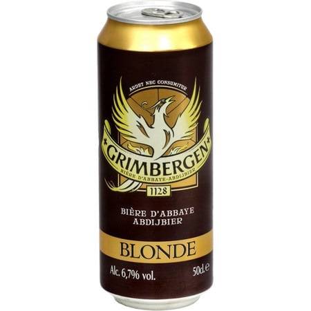 Bière blonde d'abbaye GRIMBERGEN - la canette de 50cL