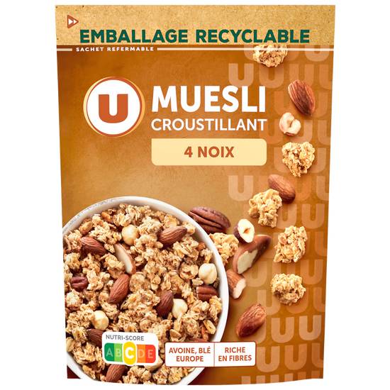 U - Muesli croustillant aux 4 noix
