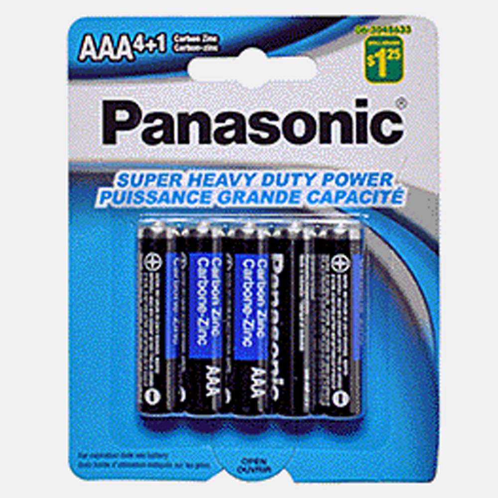 Panasonic Aaa Carbon Zinc Batteries (5 ct)