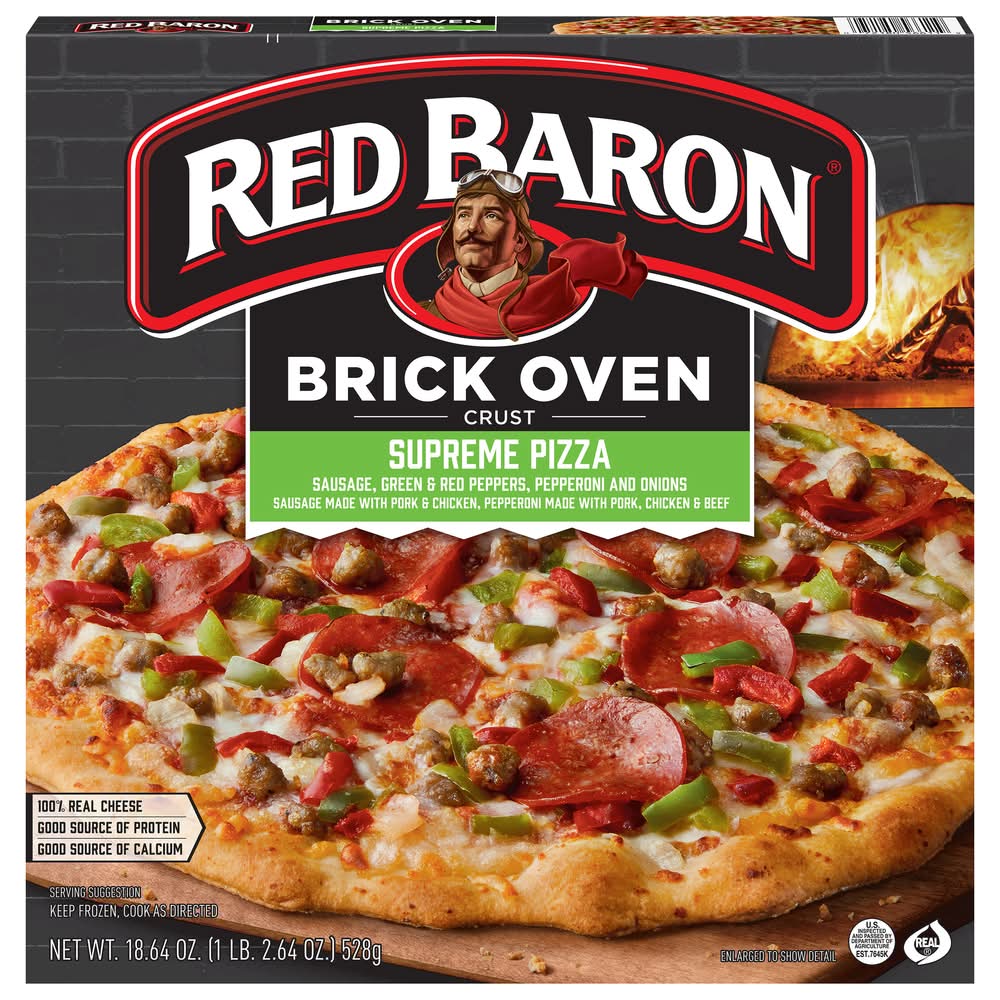 Red Baron Brick Oven Crust Supreme Pizza (1.17 lbs)