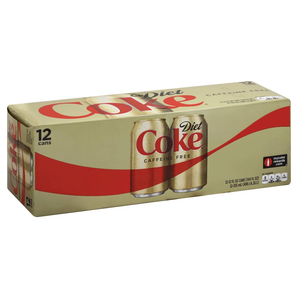 Diet Coke Cola (12 ct, 12 fl oz) (caffeine free )