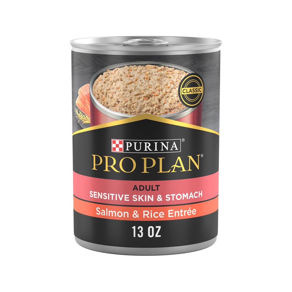 Purina Pro Plan Specialized Sensitive Skin and Stomach Adult Wet Dog Food - 13 Oz. (Flavor: Salmon & Rice, Size: 13 Oz)