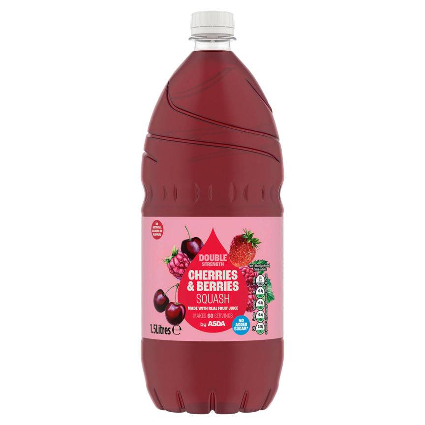 ASDA Double Strength Cherries & Berries Squash (1.5L)