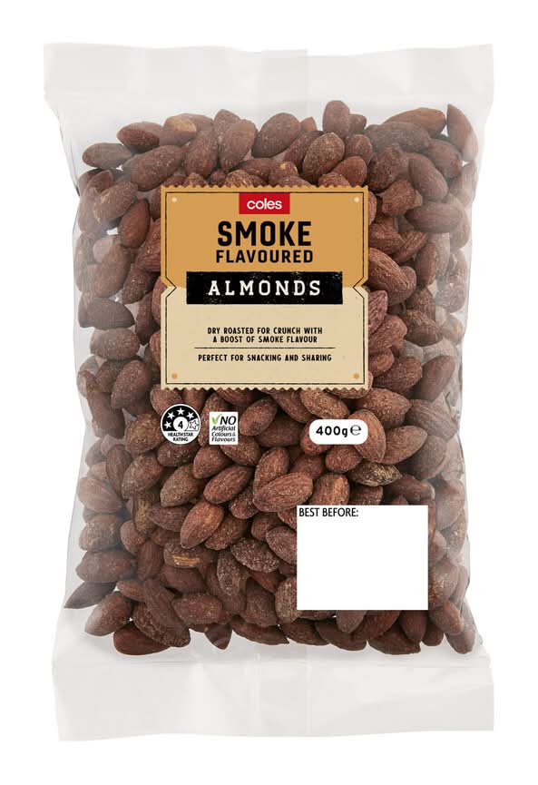 Coles Smoked Almonds 400g