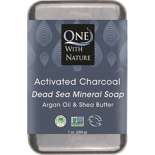 One With Nature Activated Charcoal Bar Soap
