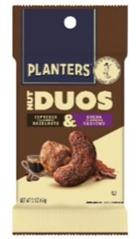 Planters Nut DUOS Espresso Hazelnuts & Cocoa Bean Cashews 2oz