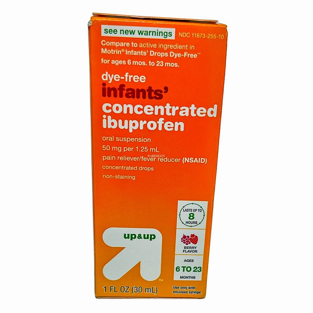 up&up Infants' Concentrated Ibuprofen Pain & Fever Reducer Liquid, Berry (1 fl oz)