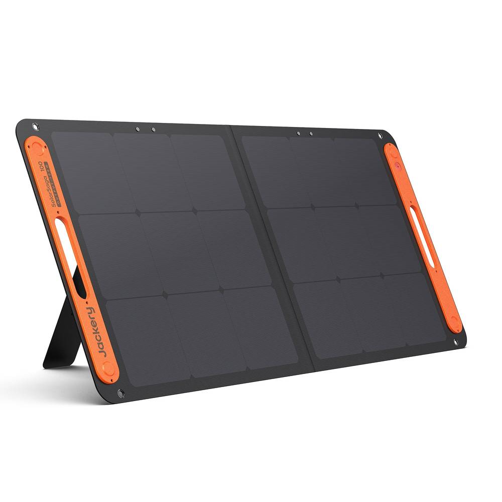 Jackery SolarSaga 100W Solar Panel 24-in x 21-in x 1-in 100-Watt Portable Solar Panel | SP100BKH