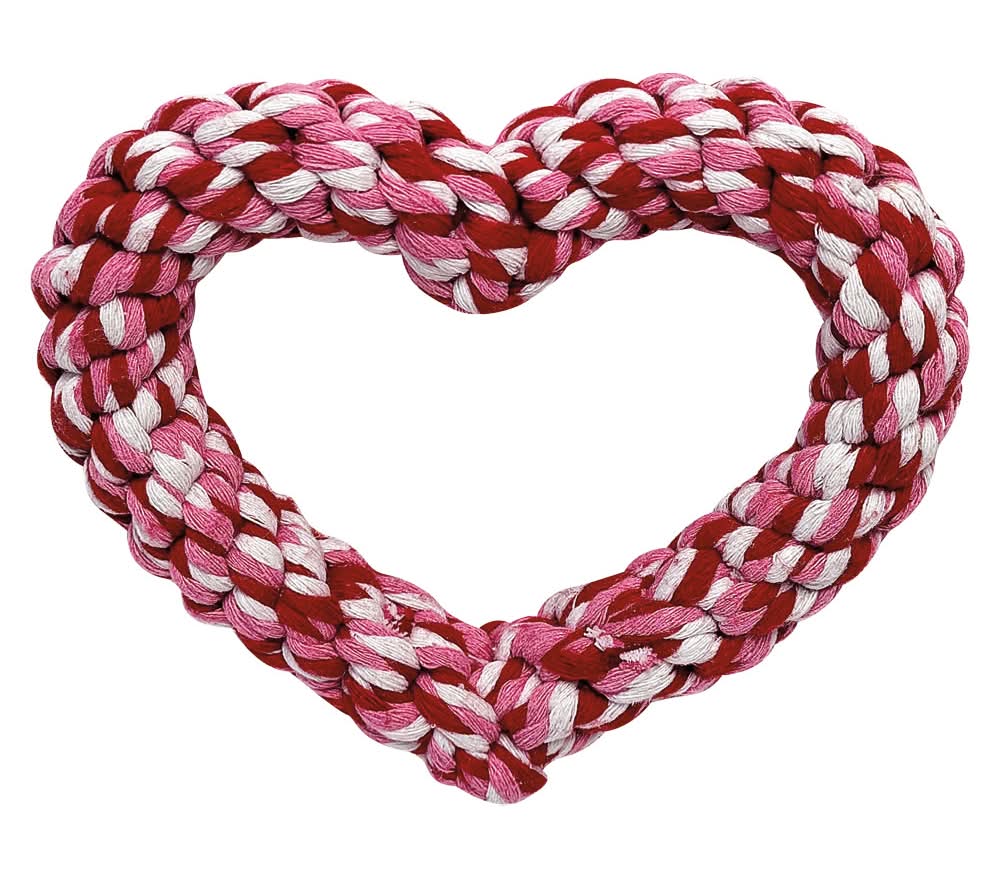 Heart to Tail Valentine's Day Rope Heart Toy