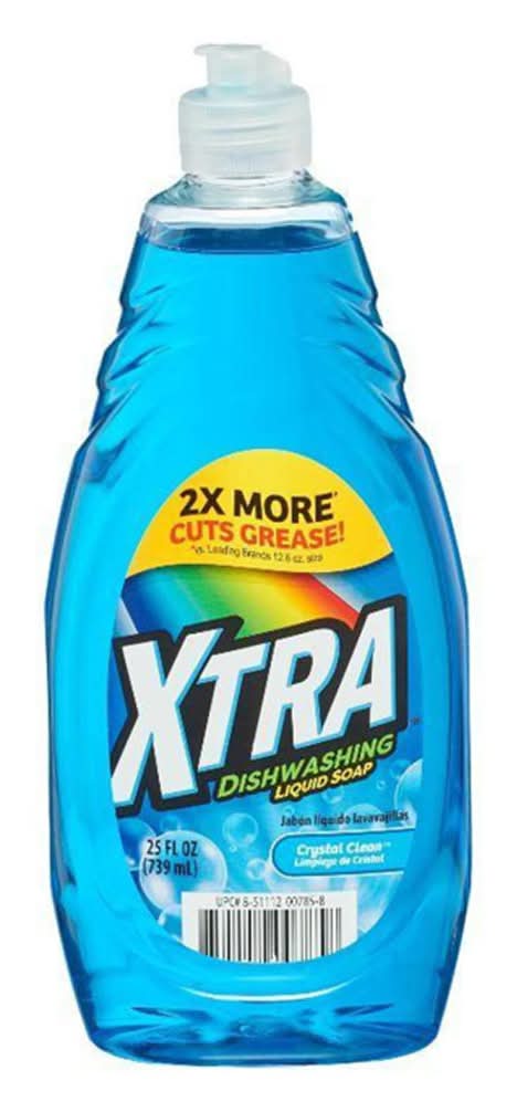 XTRA Dishwashing Liquid, Crystal Clean (25 fl oz)