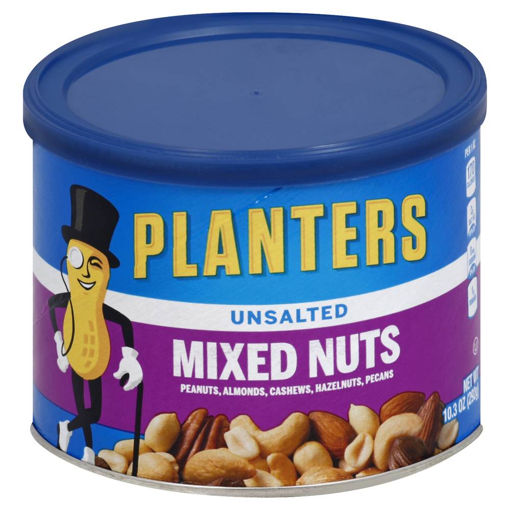 Planters Unsalted Mixed Nuts (10.3 oz)