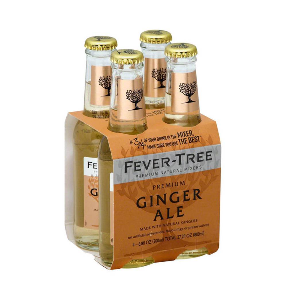 Fever-tree ginger ale premium (4 pack, 200 ml)
