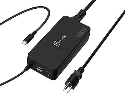 J5create 108W PD USB-C Super Charger, Black JUP34108