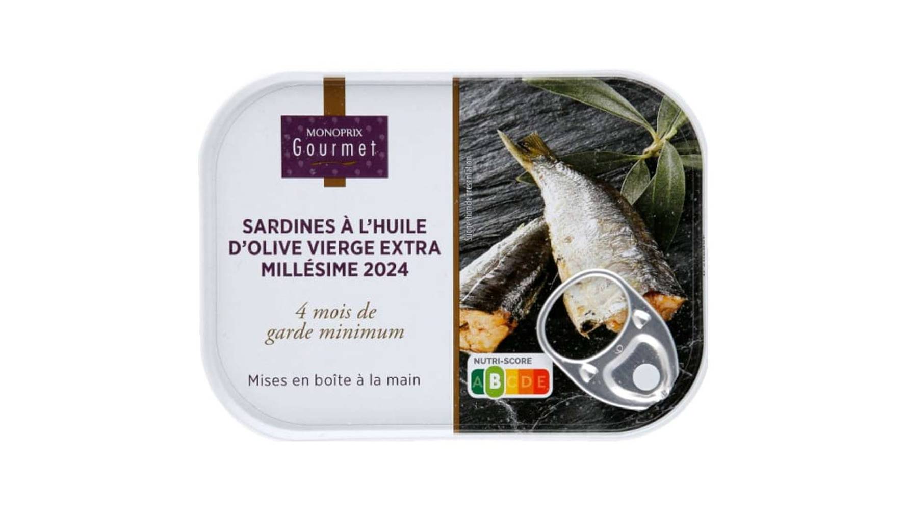 Monoprix Gourmet - Sardines à l'huile d'olive vierge extra millésime 2022 (115g)