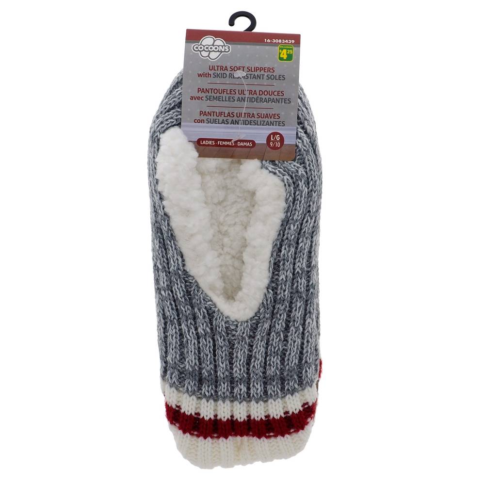 Cozy Anti Slip Slipper, Gray