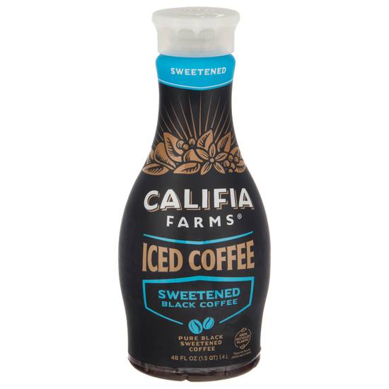 Califia Farms Pure Black Sweetened Iced Coffee (48 fl oz)